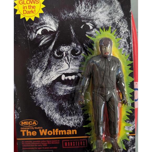 Toys | Universal Monsters The Wolfman Retro Glow In The Dark 7in Action ...